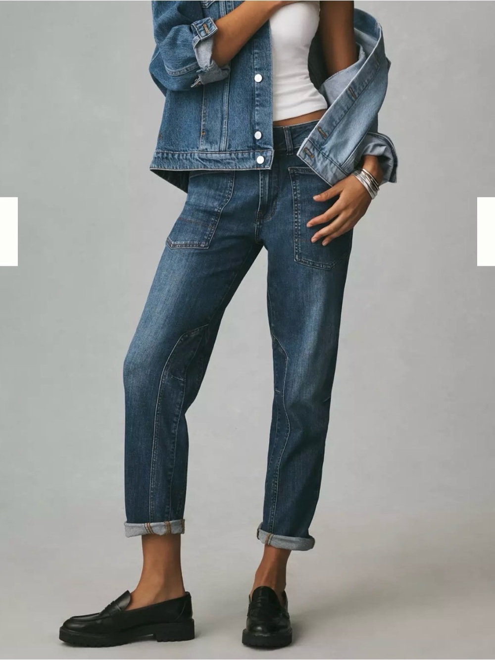 Wanderer Mid-Rise Relaxed Jeans by Pilcro